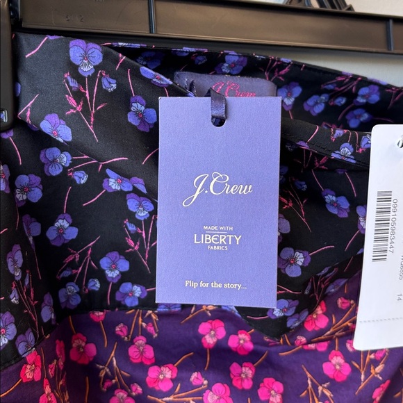 J. Crew Floral Skirt with Purple and Pink Accents - Picture 4 of 8